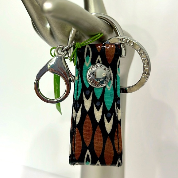 Vera Bradley Loop Keychain Sierra Stream - Picture 2 of 4